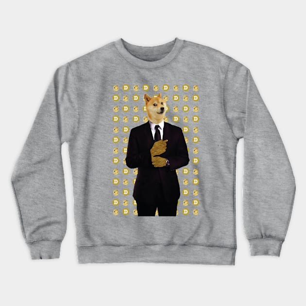 Dogecoin Crewneck Sweatshirt by NekroSketcher